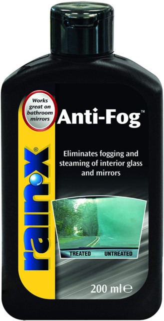 RainX Anti-Fog, Wndscreen & Mirror Treatment, Eliminates Fogging 200ml