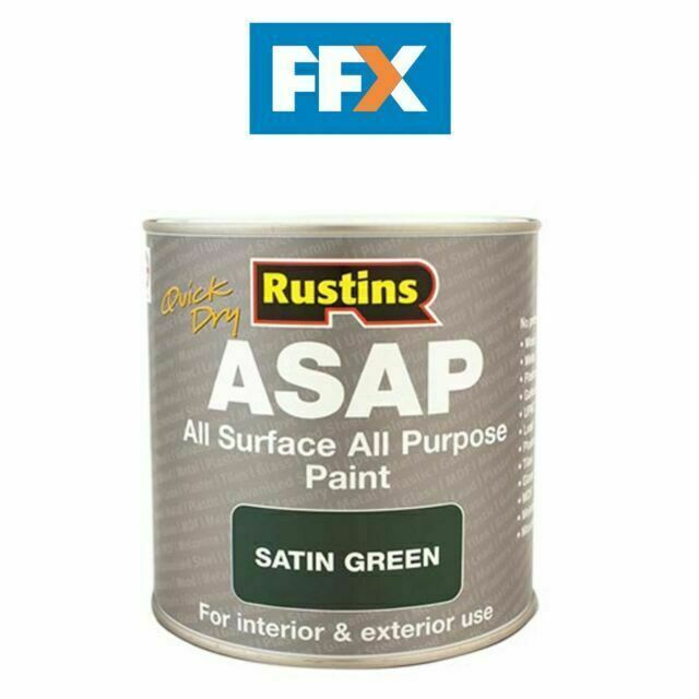Rustins Asap- All Surface All Purpose Paint Black 250Ml RUSASAPB250