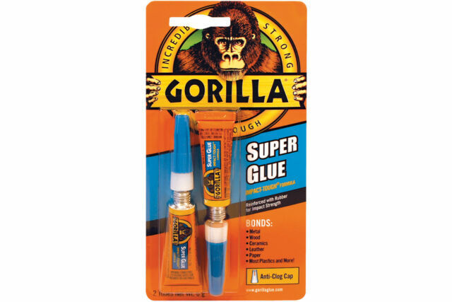 Gorilla Super Glue Tube, 3g - 2 Pack