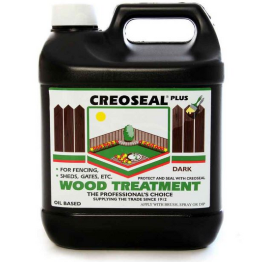 Creoseal DARK BROWN 4L Wood Treatment - Creosote Substitute - Oil Based