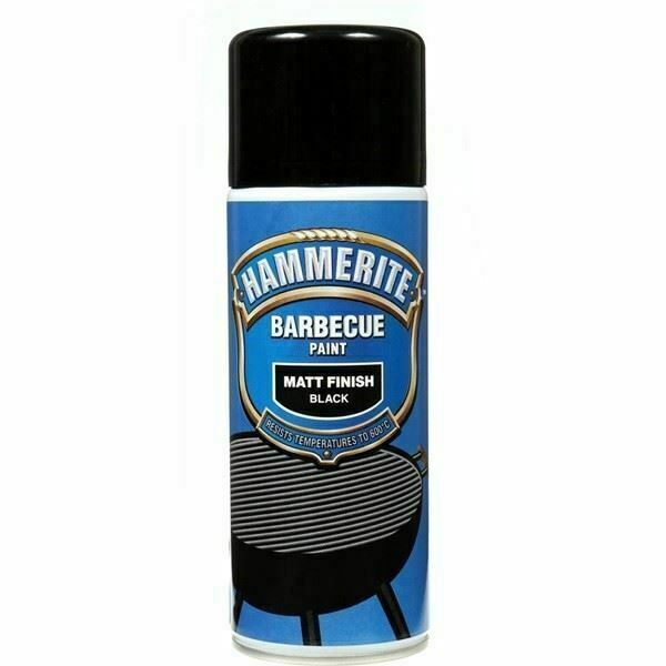Hammerite BBQ Paint Aerosol - Matt Black - 400ml