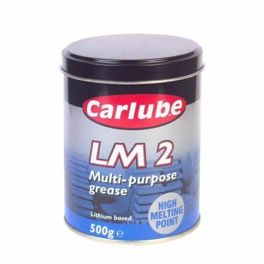 Carlube Lithium Based Multi Purpose Grease LM2 500g High Melting Point Lubricant