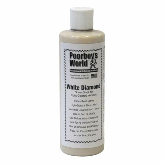 Poorboys Car Cleaning Valeting Polishing Wax - White Diamond