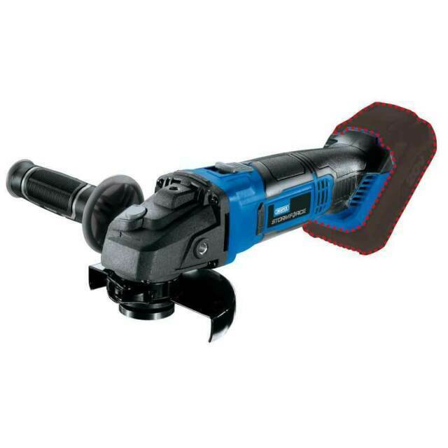 Draper Storm Force  20V 115mm Angle Grinder Kit, Incl, Battery and Charger