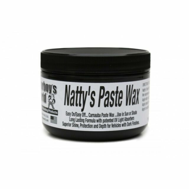 Poorboy's World Natty's Paste Wax Black 8oz Dark Cars Extra Depth PB-NPBLK08