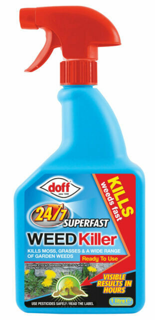 Doff 24/7 Superfast Weedkiller 1 Litre Ready To Use Trigger Fast Acting Results