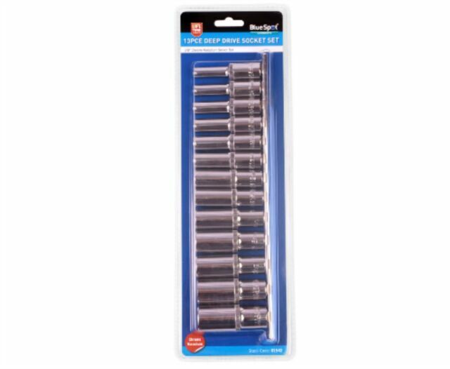 BlueSpot 01542 Metric Deep Socket Set - 13 Piece
