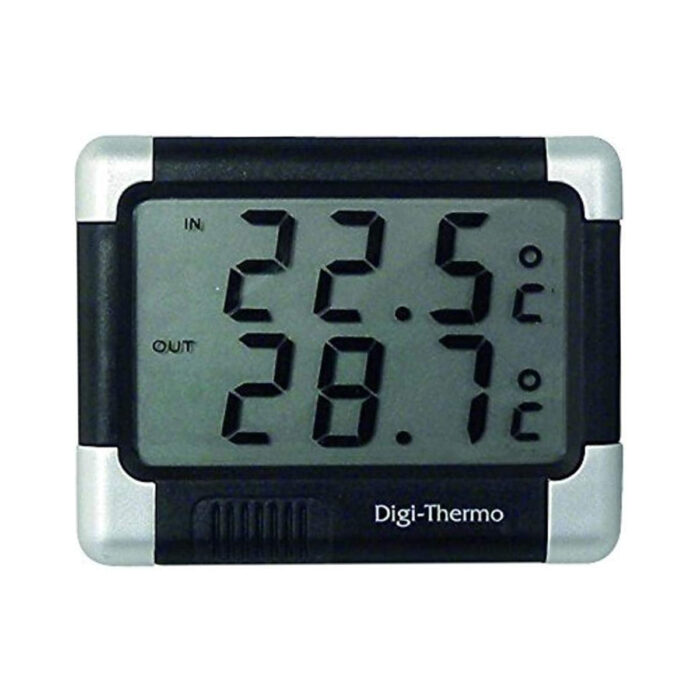 Carpoint 1121212 Inside - Outside Thermometer Black-Silver