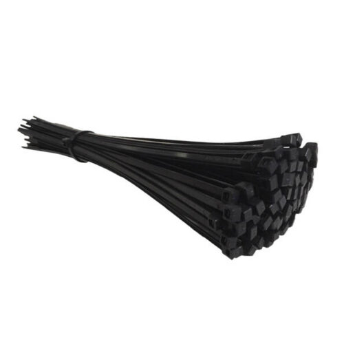 Pack of 25 Black Cable Ties 300mm X 4.8mm