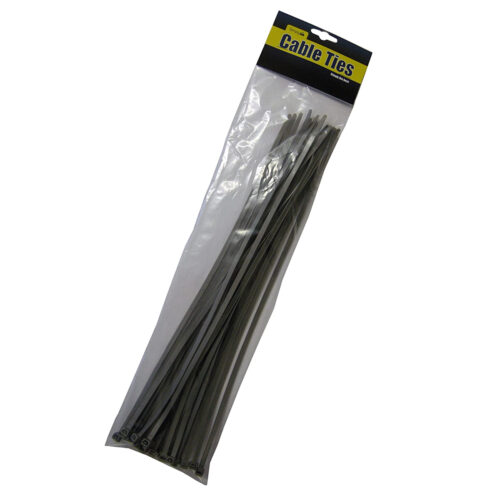 Pack of 25 Silver Cable Ties 370mm x 4.8mm