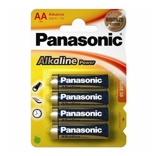 Panasonic Bronze Alkaline Power AA Batteries - 4 Pack