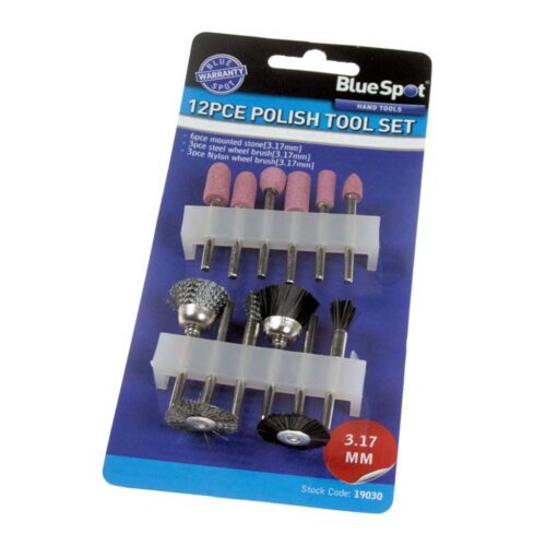 bluespot 12 pce polishing set BSP19030